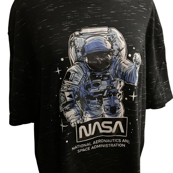 NASA Astronaut Graphic T-Shirt XL WT02 Black Space Theme Men's - Picture 2 of 5